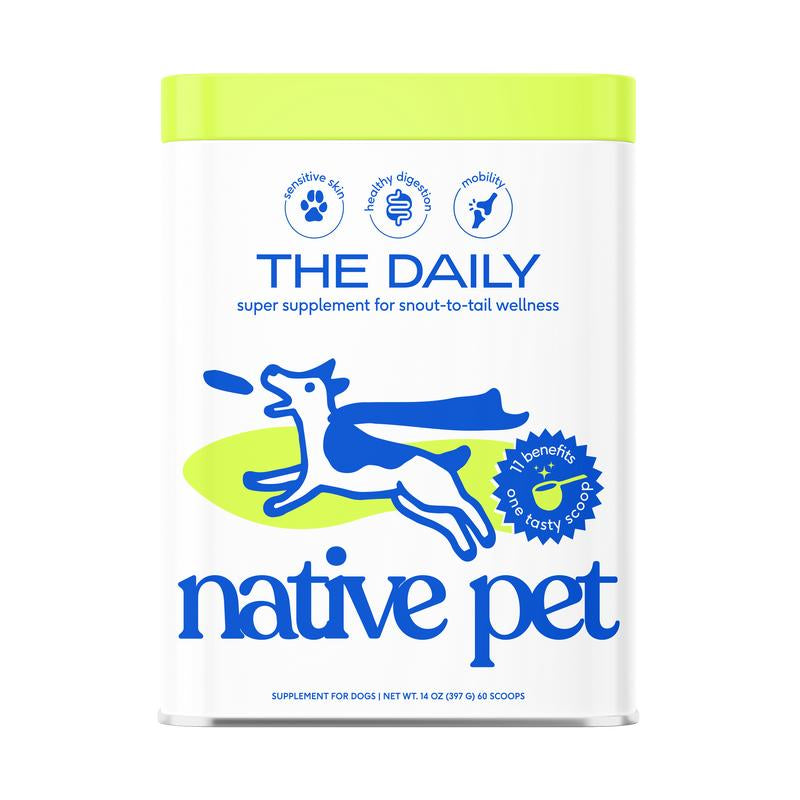 Native Pet the Daily 11-In-1 Supplement Powder for Whole Body Support for Dogs