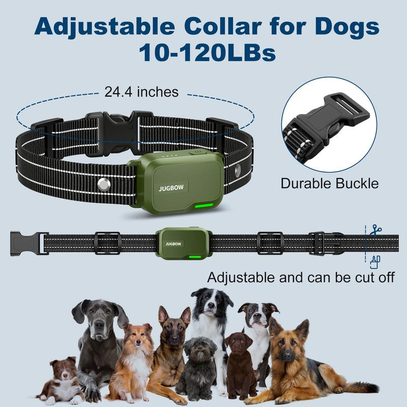 JUGBOW Dog Training Collar 4200FT Dog Training Behavior Aid, Remote IPX7 Waterproof with 4 Training Modes, Outdoor Rechargeable E-Collar DT61