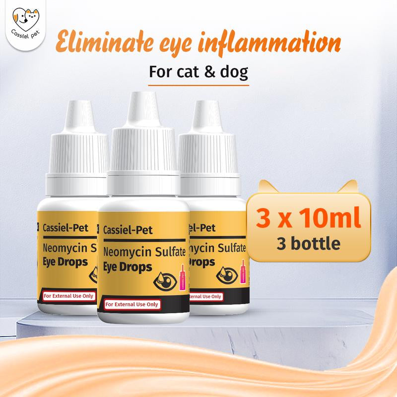 Cassiel-Pet Eye Drops,Dog&Cat Tear Stain Cleaner,Pet Eye Drops for Dogs&Cats,Sooth Dry Eyes Pink Eyes,Dog&Cat Eye Infection Treatment to Soothe Eye Allergy,Remove Tear Stains and Relieve Itchy Eyes,Natural Formula, No Artificial Ingredientsdealsforyoudays