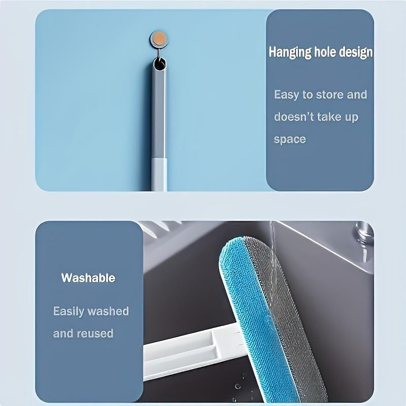 Reusable Pet Hair Remover Brush – Multi-Functional Lint Cleaner for Dog & Cat Hair, Extra-Long Handle, Washable Grooming Tool for Furniture, Clothes, Bedding, Sofa, Carpets & Window Screens