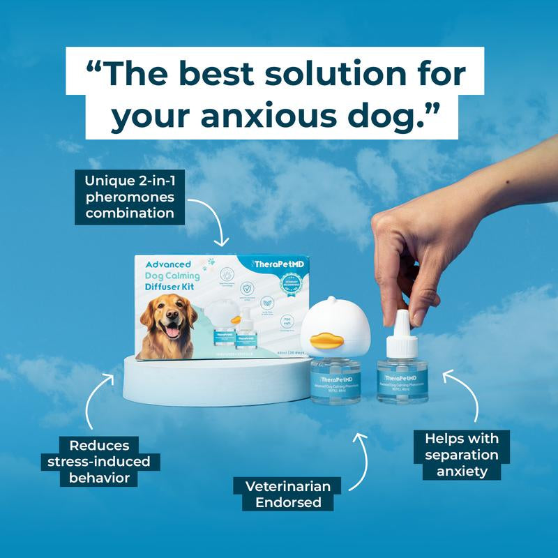 Therapet MD Dog Calming Diffuser (1–3 Pack)—Stops Peeing, Barking & Anxiety Diffuser