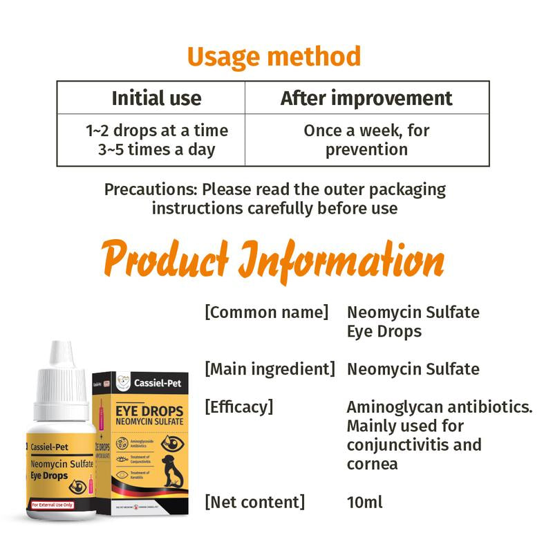 Cassiel-Pet Eye Drops,Dog&Cat Tear Stain Cleaner,Pet Eye Drops for Dogs&Cats,Sooth Dry Eyes Pink Eyes,Dog&Cat Eye Infection Treatment to Soothe Eye Allergy,Remove Tear Stains and Relieve Itchy Eyes,Natural Formula, No Artificial Ingredientsdealsforyoudays