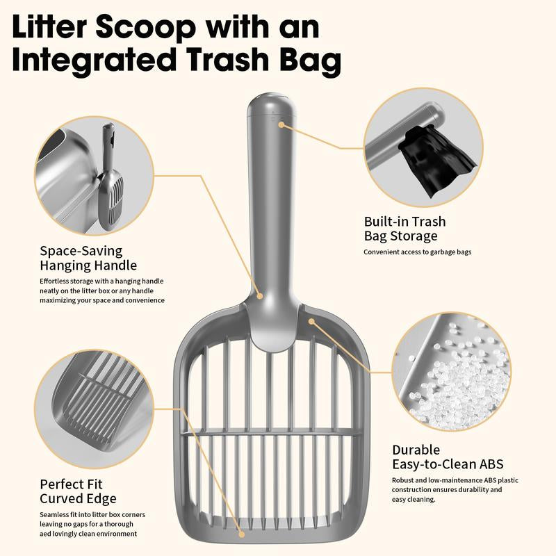 【Geoorood】Geoorood XXL Cat Litter Box Stainless Steel 20L with Lid, XL Large Metal Litter Box High Sided Design,Anti-Urine Leakage, Include Cat Mat & Litter Scoop, Never Absorbs Odors, Easy Cleaning, Non-Sticky,#Catsoft #Catlovers#Tiktokshopbacktoschool