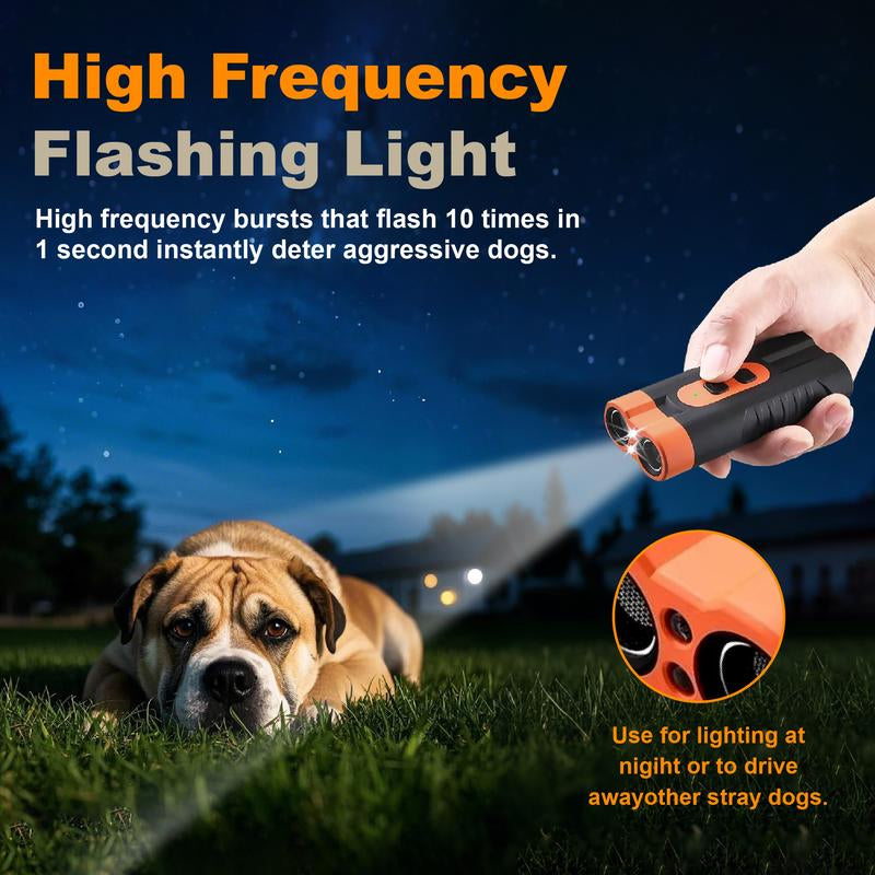 Dog Bark Guard - Professional Dog Training Tool with 2X Sonic Emitters, Ultra-Long Range, Indoor & Outdoor Use, Dog Shock Bark Collar Alternative