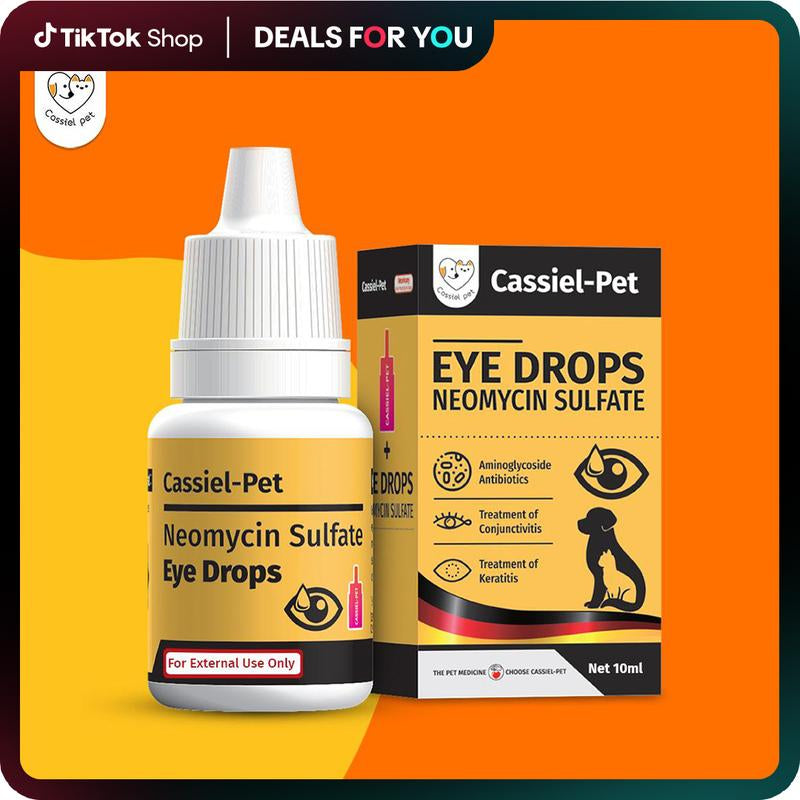 Cassiel-Pet Eye Drops,Dog&Cat Tear Stain Cleaner,Pet Eye Drops for Dogs&Cats,Sooth Dry Eyes Pink Eyes,Dog&Cat Eye Infection Treatment to Soothe Eye Allergy,Remove Tear Stains and Relieve Itchy Eyes,Natural Formula, No Artificial Ingredientsdealsforyoudays