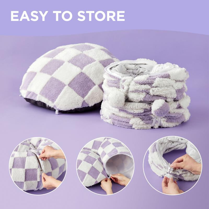 Lesure Cat Tunnel Bed for Indoor Cats - Cute Cat Donut Tunnel with Washable Circle Cushion, round Pet Play Tunnel Toy for Kitten/Puppy/Rabbit - Animal Blanket Home