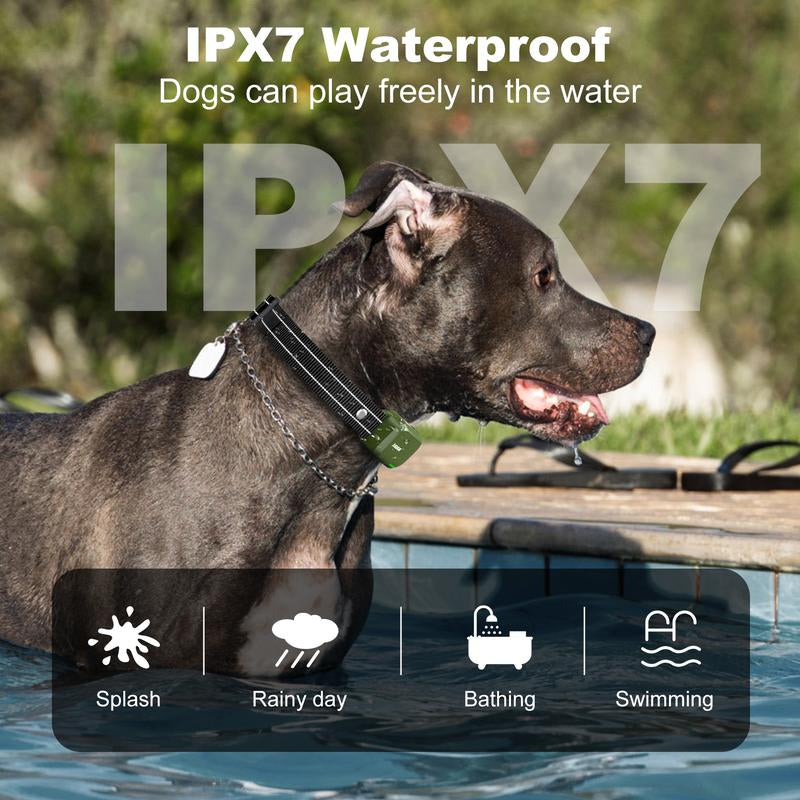 JUGBOW Dog Training Collar 4200FT Dog Training Behavior Aid, Remote IPX7 Waterproof with 4 Training Modes, Outdoor Rechargeable E-Collar DT61