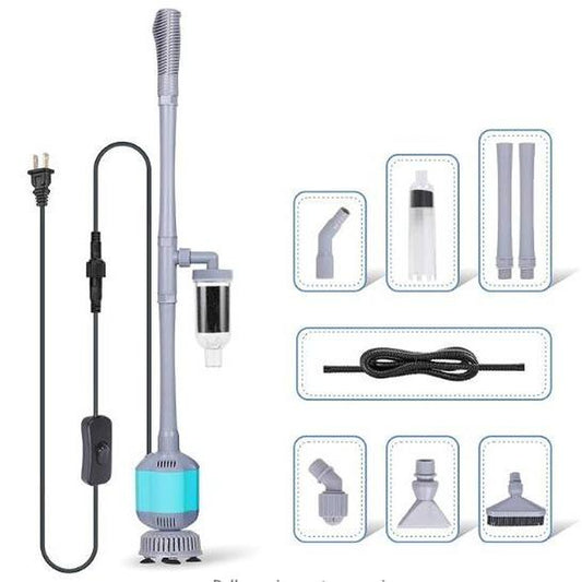 Hygger 360GPH Electric Aquarium Gravel Cleaner, 5 in 1 Automatic Fish Tank Cleaning Tool Set Vacuum Water Changer Sand Washer Filter Siphon Adjustable Length Pet Supplies