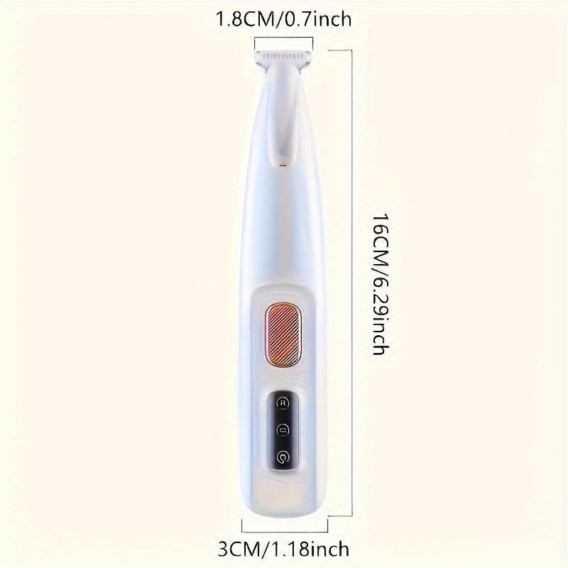 Rechargeable Pet Hair Trimmer Kit, Pet Paw Trimmer, Cordless Quiet Dog Trimmer for Grooming with LED Light, Small Dog Grooming Clippers for Dogs & Cats, Pet Grooming Tool,Waterproof, Low Noise Pet Shaver
