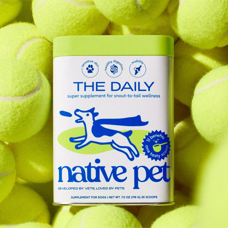 Native Pet the Daily 11-In-1 Supplement Powder for Whole Body Support for Dogs