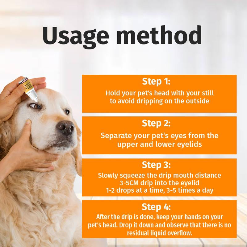 Cassiel-Pet Eye Drops,Dog&Cat Tear Stain Cleaner,Pet Eye Drops for Dogs&Cats,Sooth Dry Eyes Pink Eyes,Dog&Cat Eye Infection Treatment to Soothe Eye Allergy,Remove Tear Stains and Relieve Itchy Eyes,Natural Formula, No Artificial Ingredientsdealsforyoudays