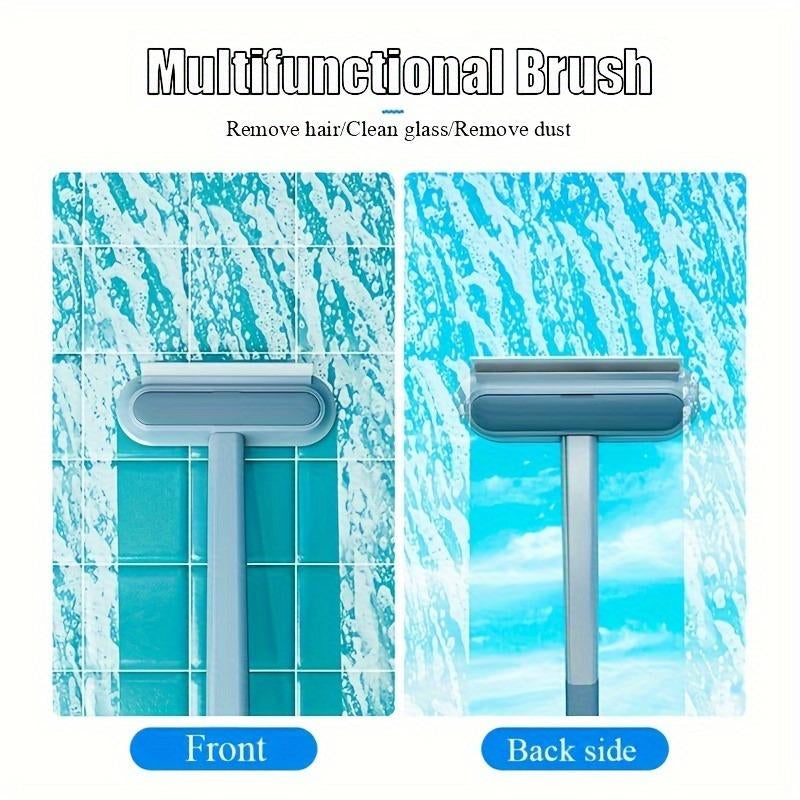 Reusable Pet Hair Remover Brush – Multi-Functional Lint Cleaner for Dog & Cat Hair, Extra-Long Handle, Washable Grooming Tool for Furniture, Clothes, Bedding, Sofa, Carpets & Window Screens