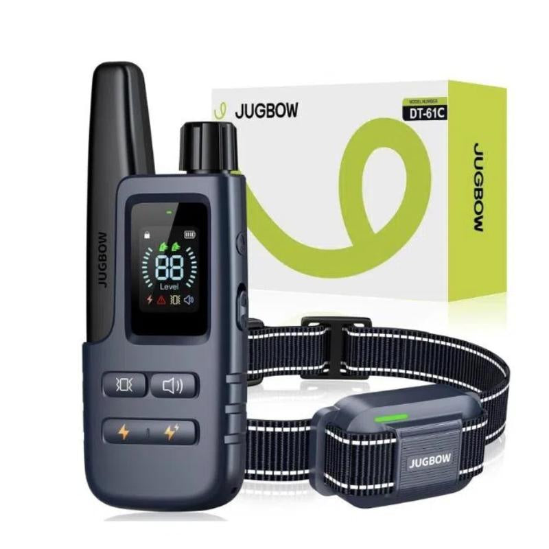 JUGBOW Dog Training Collar 4200FT Dog Training Behavior Aid, Remote IPX7 Waterproof with 4 Training Modes, Outdoor Rechargeable E-Collar DT61