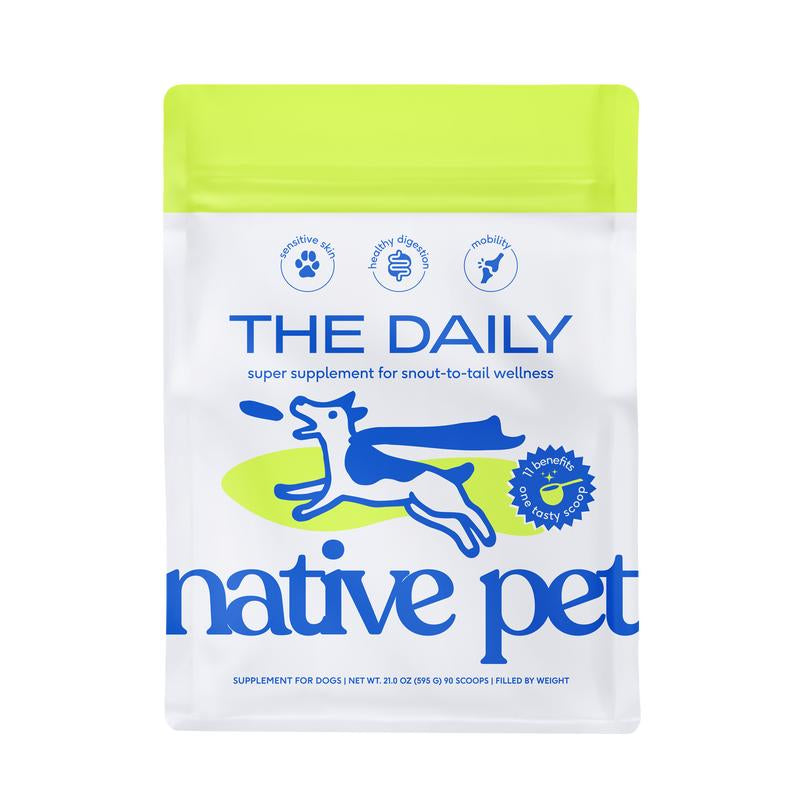 Native Pet the Daily 11-In-1 Supplement Powder for Whole Body Support for Dogs